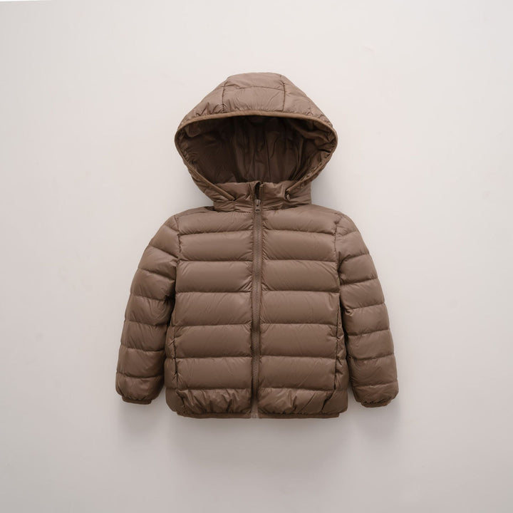 Ladies warm quilted jacket with hood Lune London