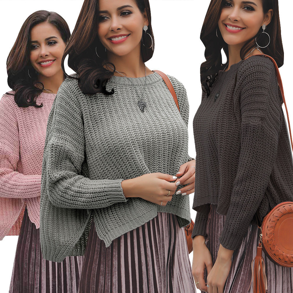 Pull en tricot pour femmes dans un design décontracté avec un motif en tricot à la mode Chic & Stil