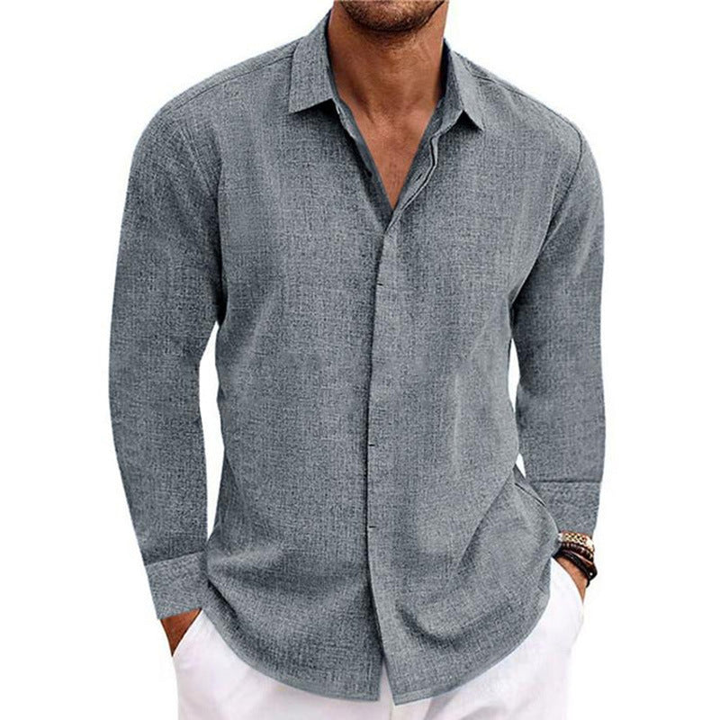 Men's Leisure Shirt Made Of Breathable Cotton with Long Sleeves and Modern Cut Lune London