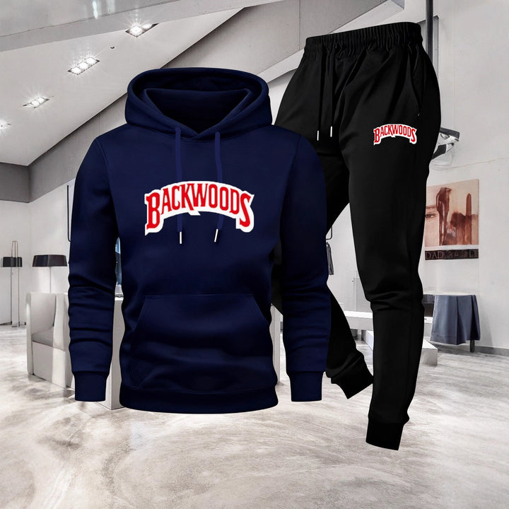 Ladies' hooded tracksuit with stylistic logo application Chic & Stil