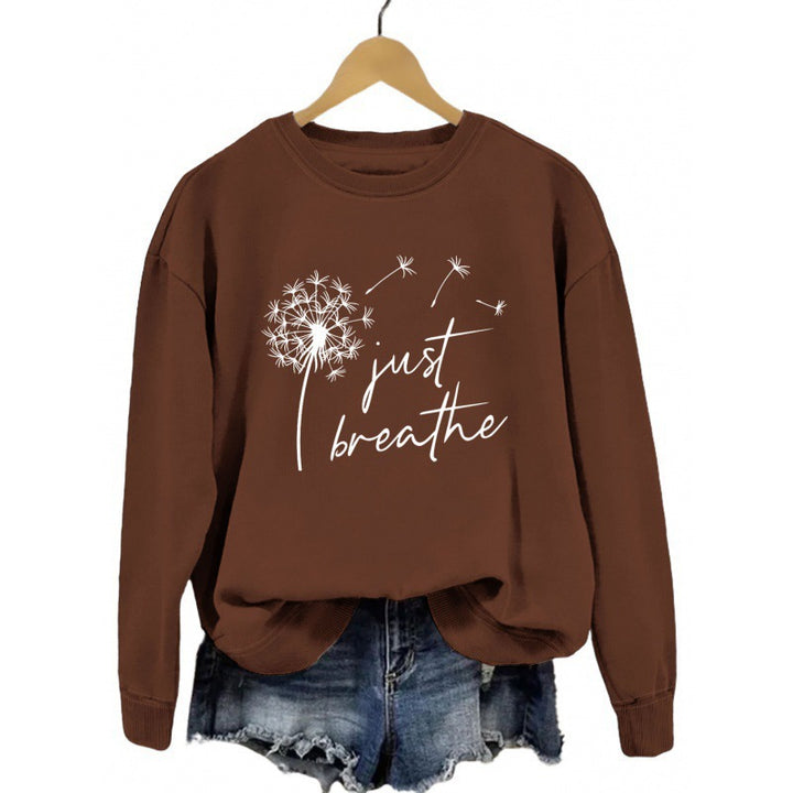 Sweat à capuche pour femmes avec motif de pissenlit inspirant Chic & Stil