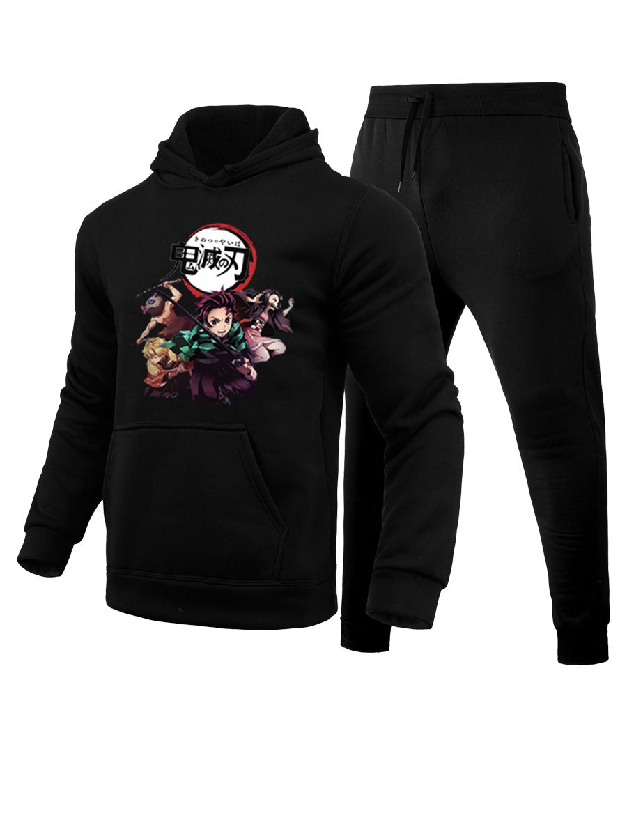 Women's hoodie and jogger set with unique anime pattern Lune London