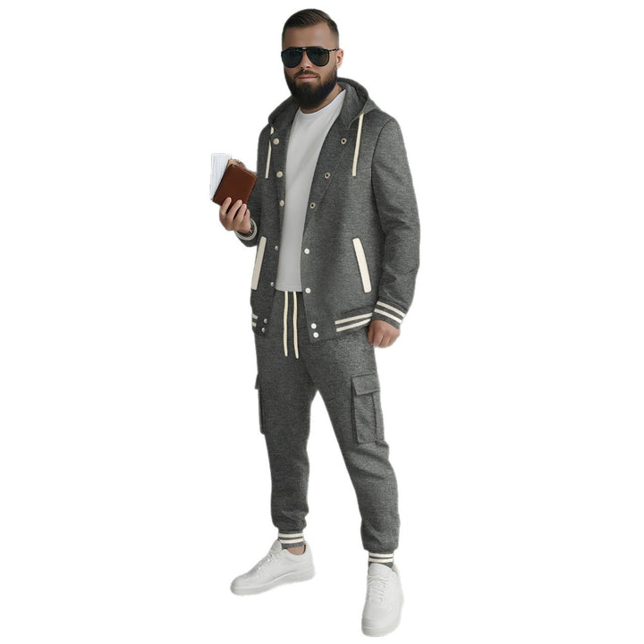Sports leisure set for men with functional pockets and hood Lune London