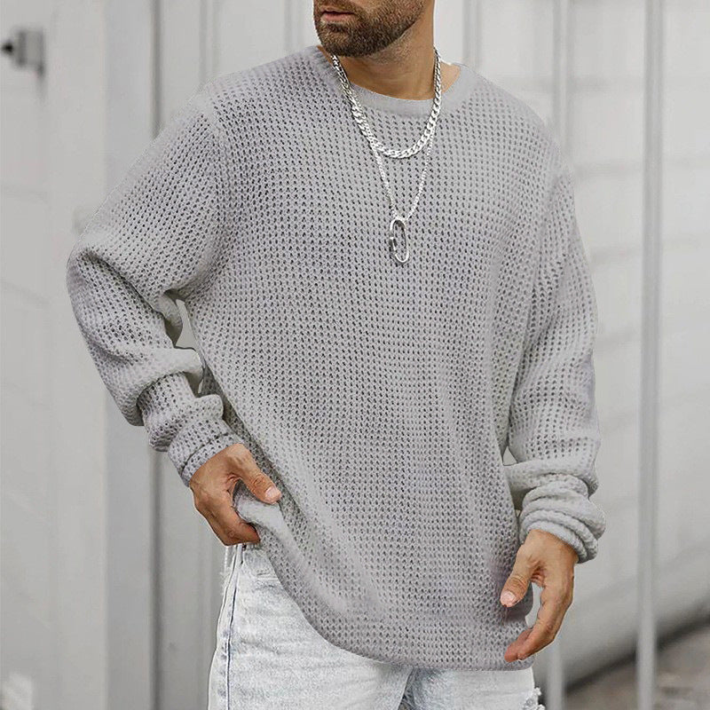 Men's chunky knit sweater with modern cut and cozy inner lining Lune London