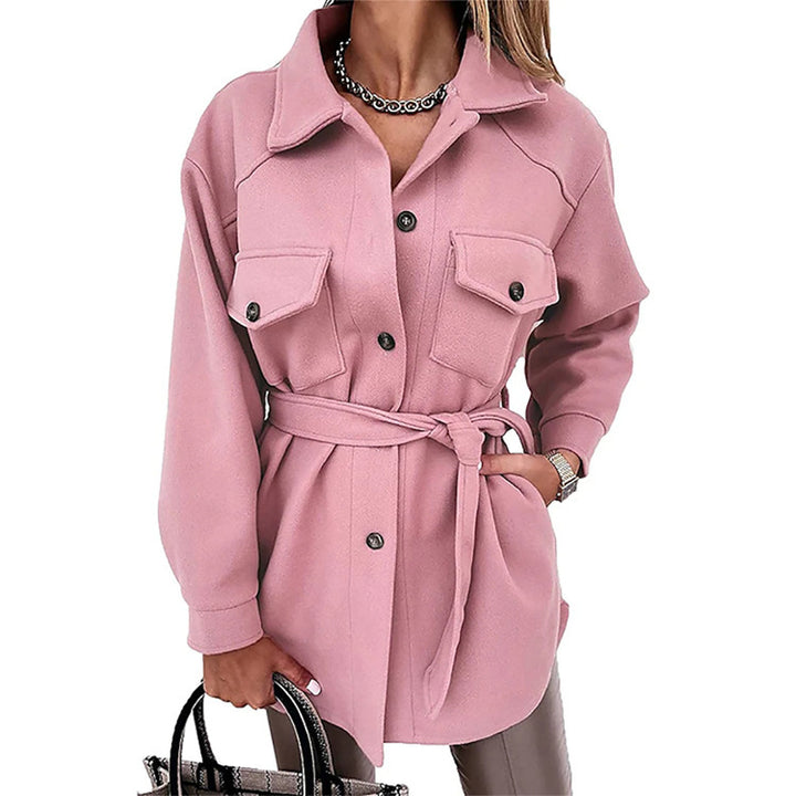 Utility jacket for women with a trendy belt and practical pockets Lune London