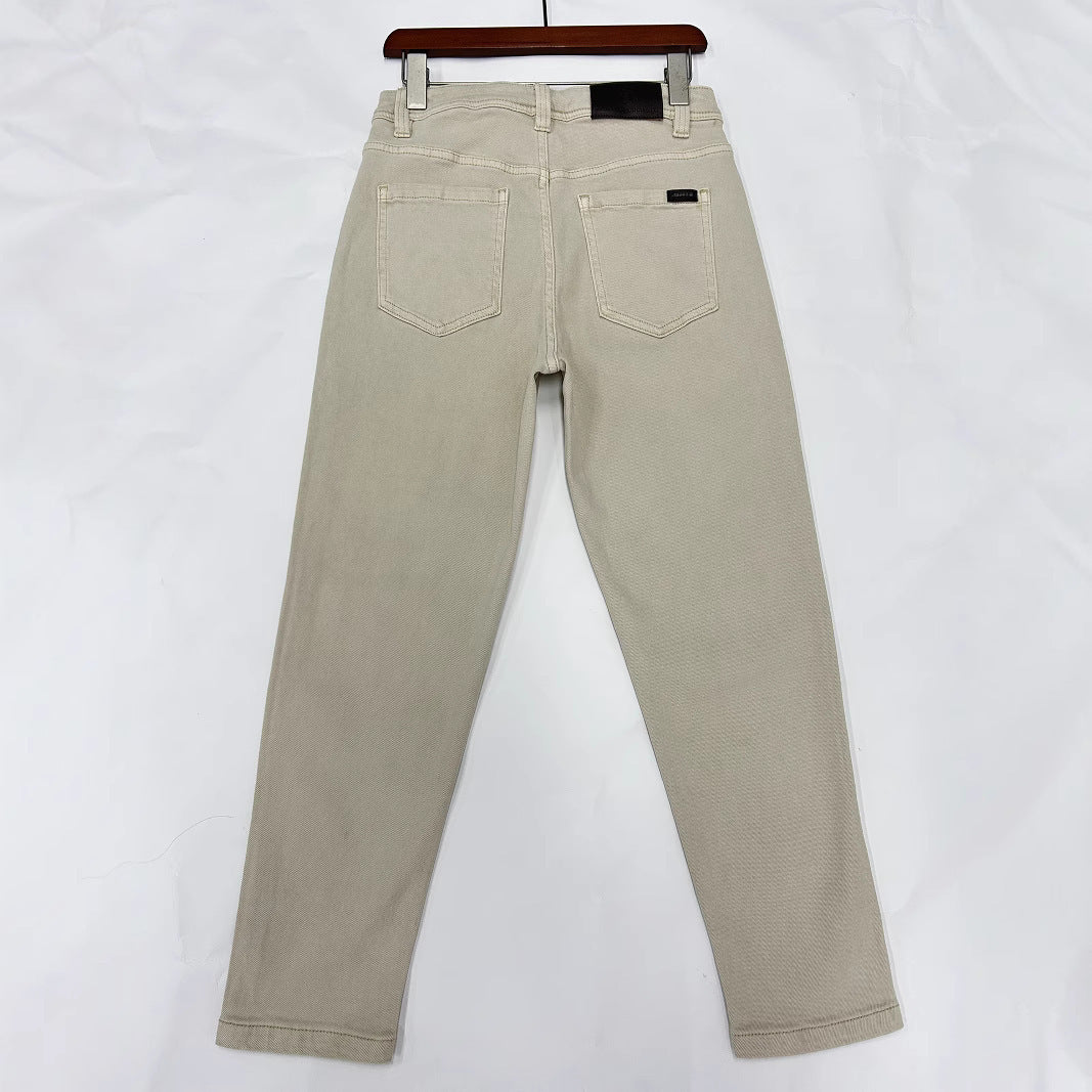 Casual chino pants for women with high waist and loose fit Lune London