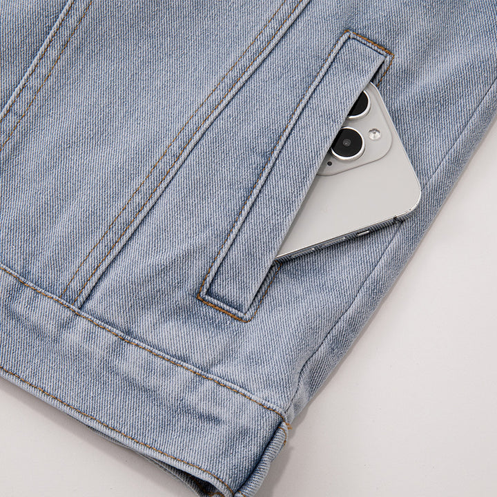 Veste en jean décontractée pour femmes dans une coupe oversize moderne avec poches poitrine Chic & Stil