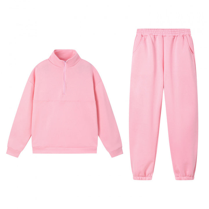 Ensemble de sweatshirts de sport pour femmes avec col montant et poignets élastiques Chic & Stil