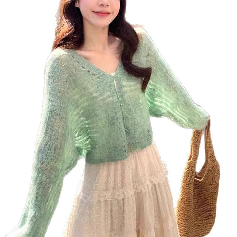 Cardigan décontracté pour femme à coupe loose et motif délicat Chic & Stil