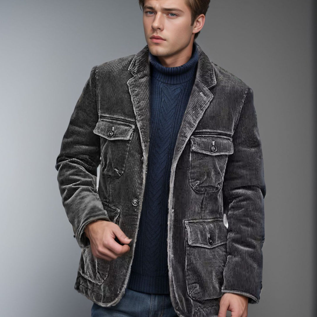 Casual corduroy jacket for women with patch pockets Lune London