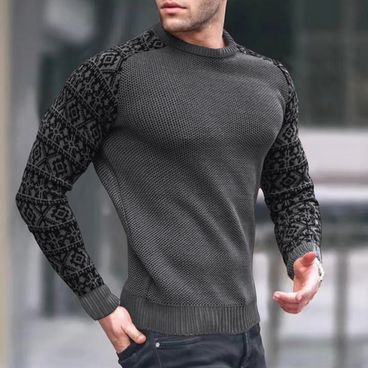 Men's knit sweater with graphic pattern Lune London