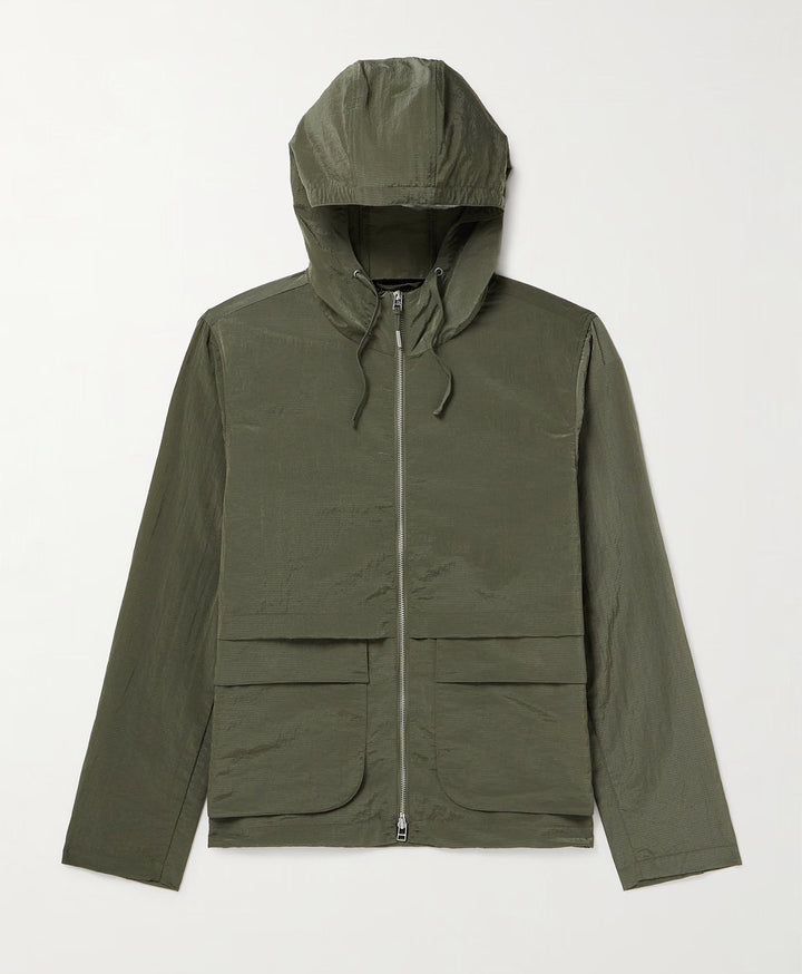 Lightweight outdoor jacket for women with adjustable hood and multifunctional pockets Lune London