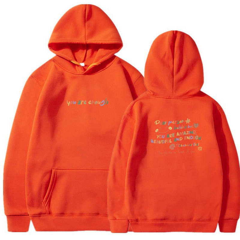 Women's Hooded Sweatshirt with Motivational Print and Comfortable Fit Lune London