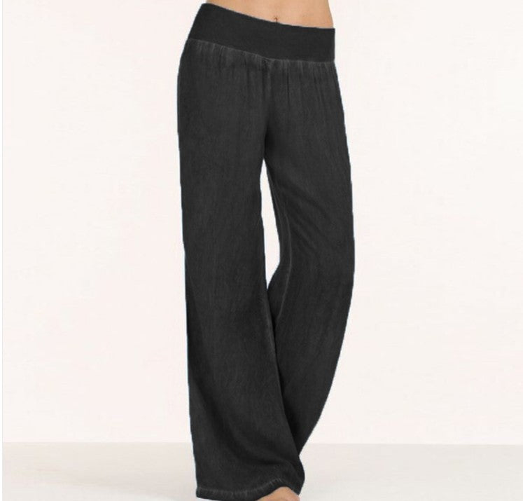 Wide palazzo pants for women with comfortable waist Lune London