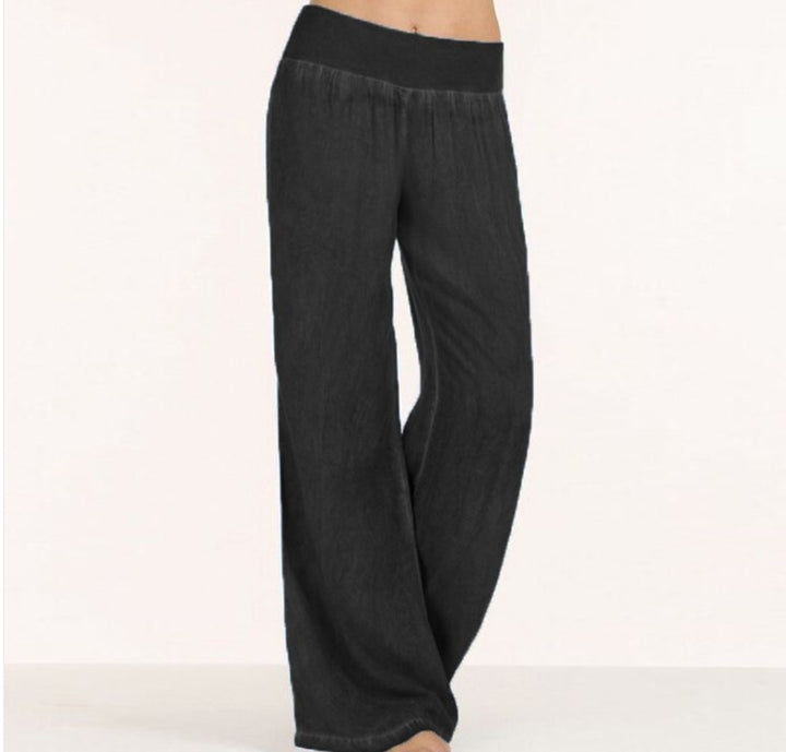 Wide palazzo pants for women with comfortable waist Lune London