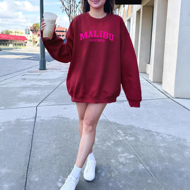 Sweatshirt femme avec logo californien décontracté et matériau doux Chic & Stil