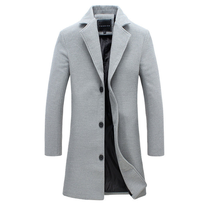 Lune London | Men's Elegant Wool Coat with Modern Cut and Warm Interior