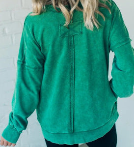 Women Oversized Comfortable Sweatshirt with Pockets Lune London