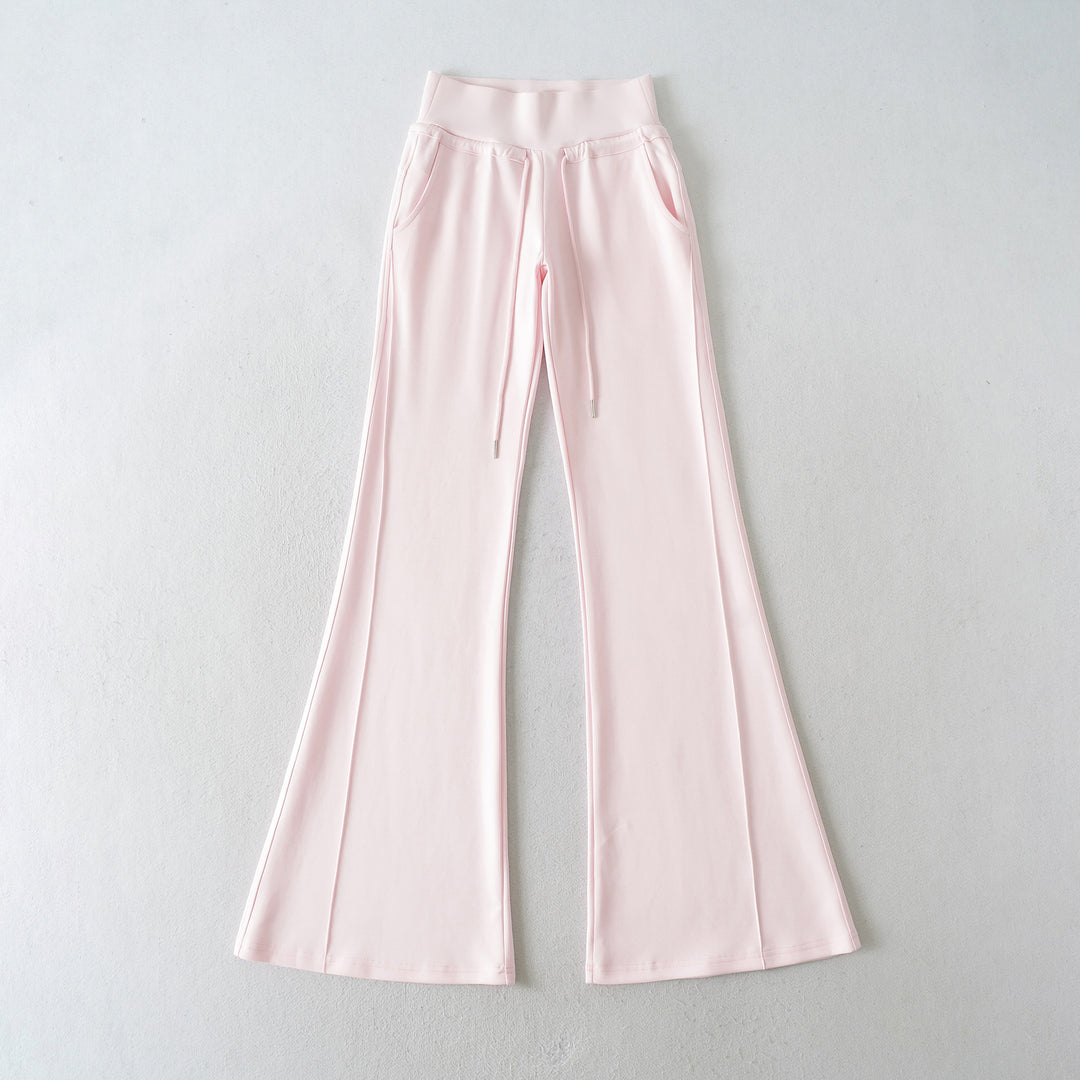 Women’s flared lounge pants with a high waist and practical side pockets Lune London