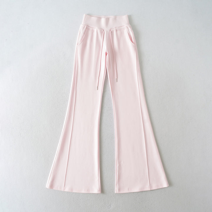 Women’s flared lounge pants with a high waist and practical side pockets Lune London