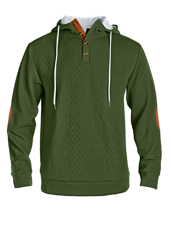 Casual hoodie for men with an innovative knitted structure and stylish accents Lune London