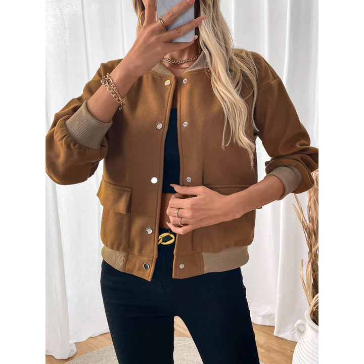Fashion overshirt for women with snap button closure and side pockets Lune London