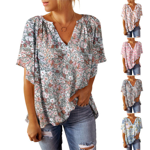 Women Lightweight Floral Pattern Blouse Lune London
