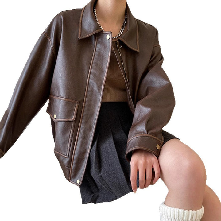 Veste féminine élégante en faux cuir de haute qualité Chic & Stil