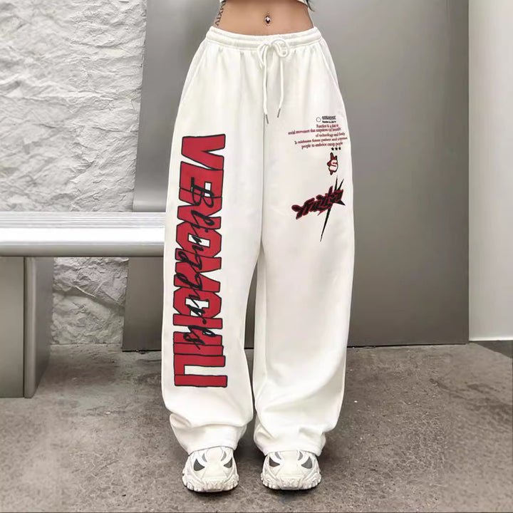 Urban leisure pants for women with eye-catching print details Lune London