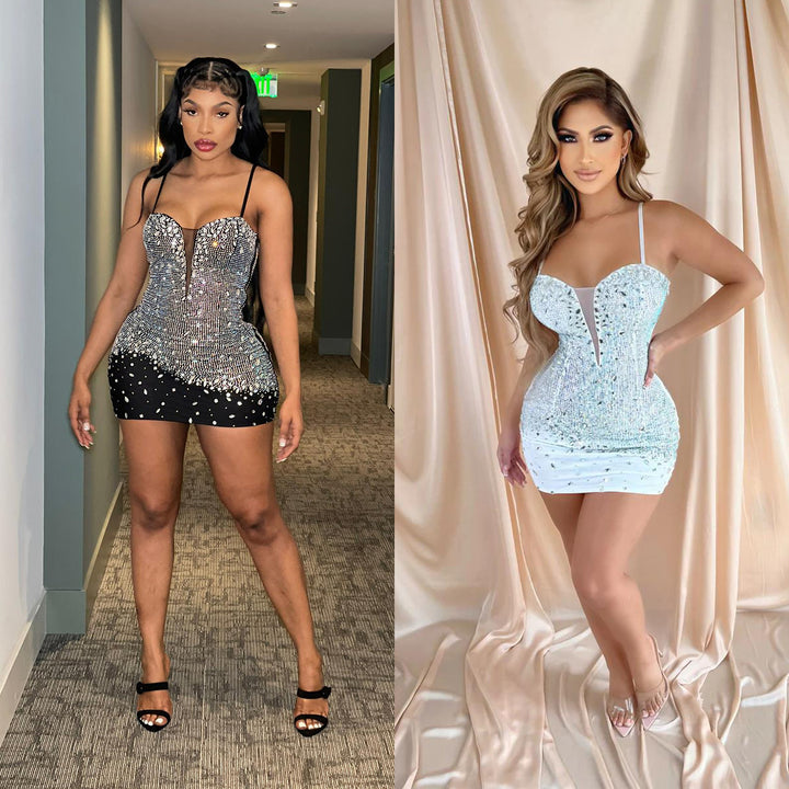 Chic and Stylish Mini Bodycon Sequin Dress for Women