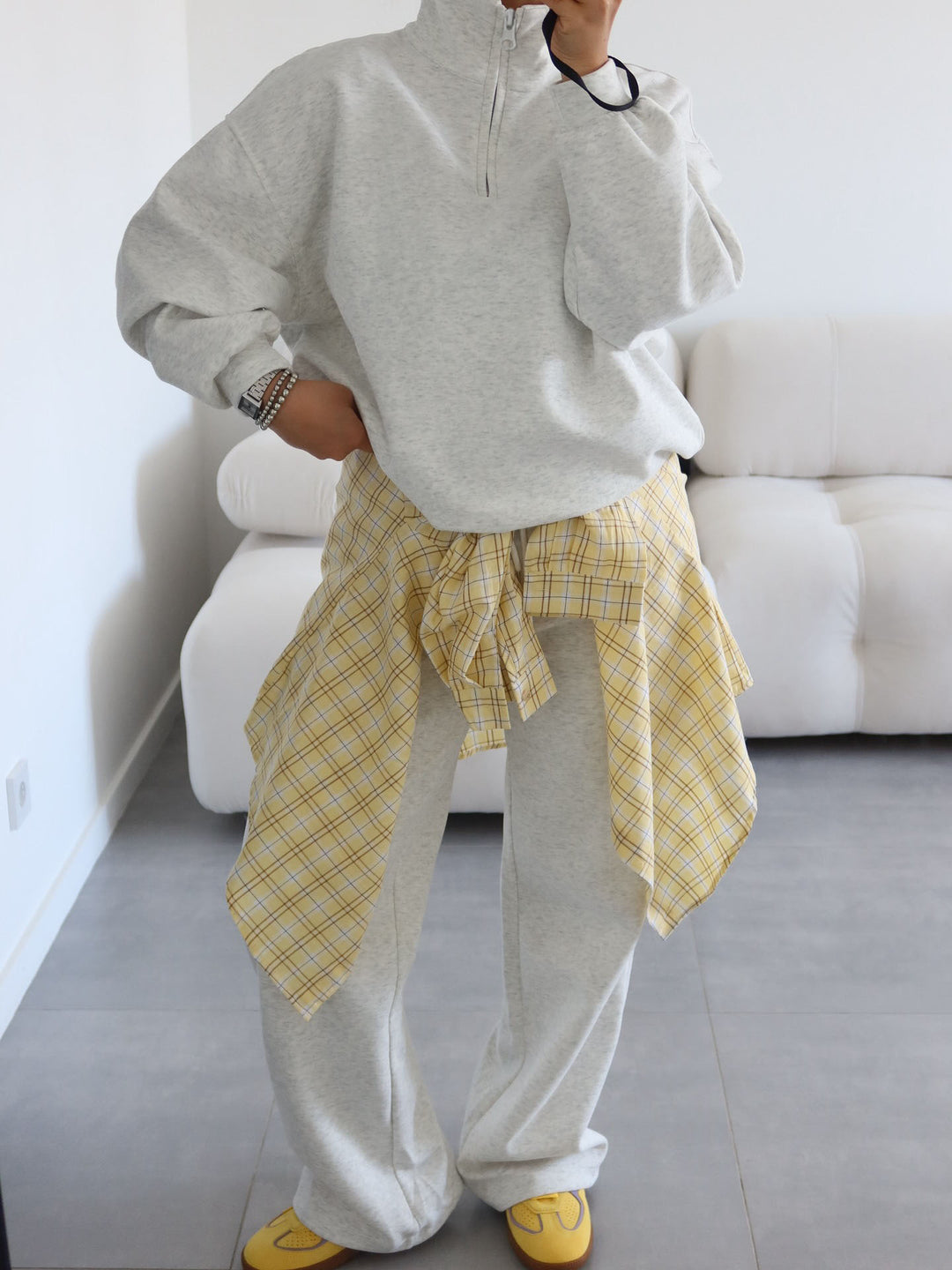 Sporty hoodie for ladies with high collar and loose fit Lune London