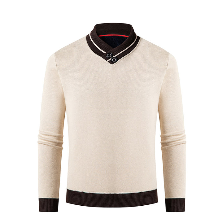 Elegant sweater for men with trendy V-neck Lune London