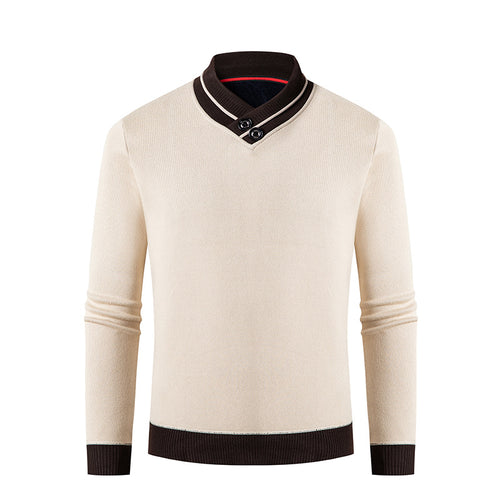 Elegant sweater for men with trendy V-neck Lune London