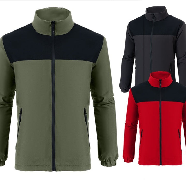 Transitional jacket for men with a high collar and thermal insulation properties Lune London