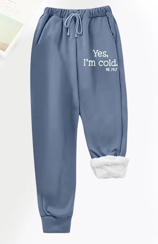Pantalon de jogging pour femmes avec doublure intérieure en peluche Chic & Stil