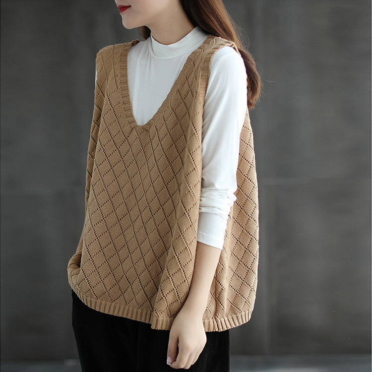 Ladies knitted vest Lune London