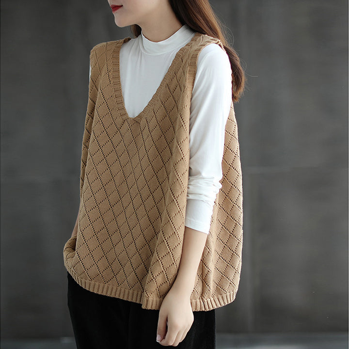 Ladies knitted vest Lune London