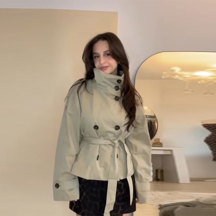 Lune London belted trench coat for women with a fitted cut