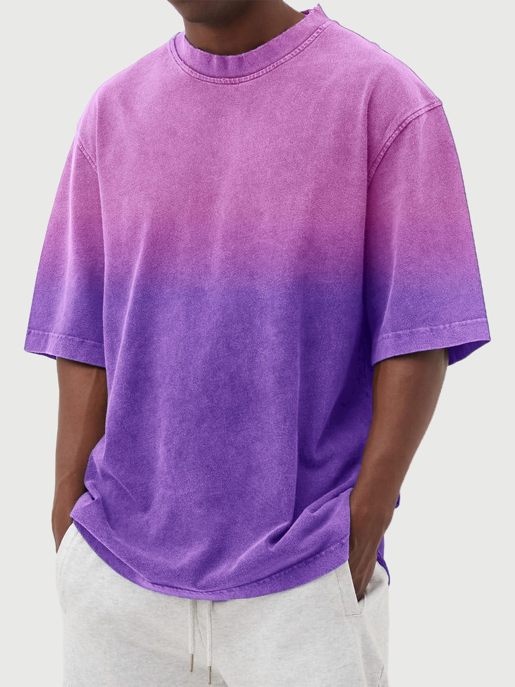 Casual oversized T-shirt for men with gradient colors Lune London