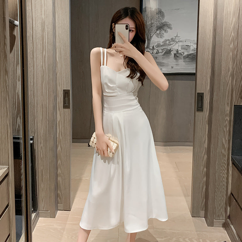 Robe maxi femme à fines bretelles et coupe classique Chic & Stil