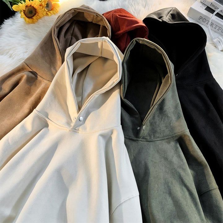 Comfortable hoodie for women with a modern velvet look Lune London