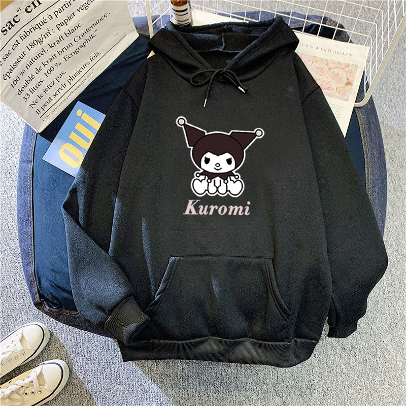 Women's hoodie with cute cow motif and high-quality fleece lining Chic & Stil