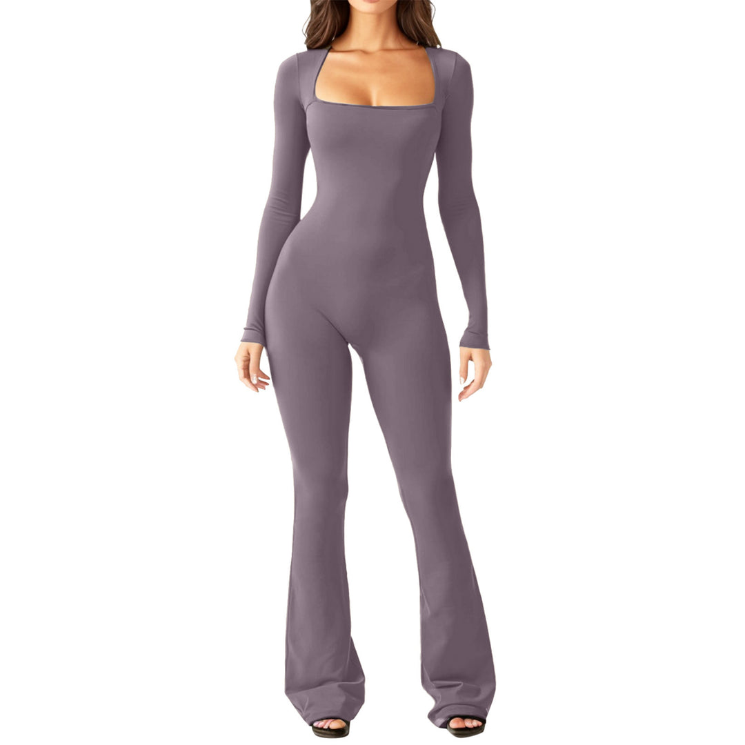 Wide leg women's bodysuit with plunging neckline Lune London