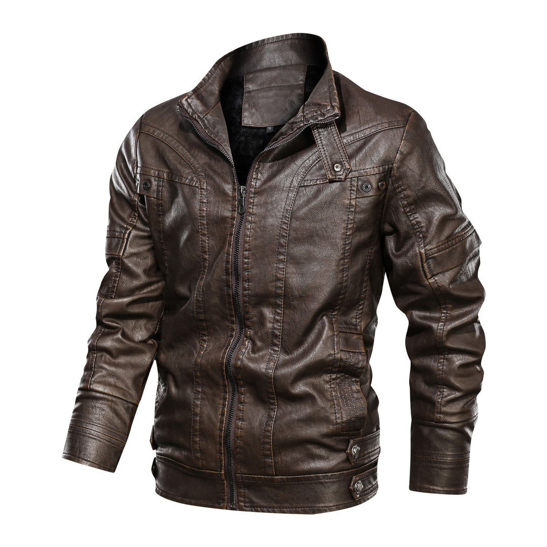 Casual faux leather jacket for men with practical pockets and trendy cut Lune London