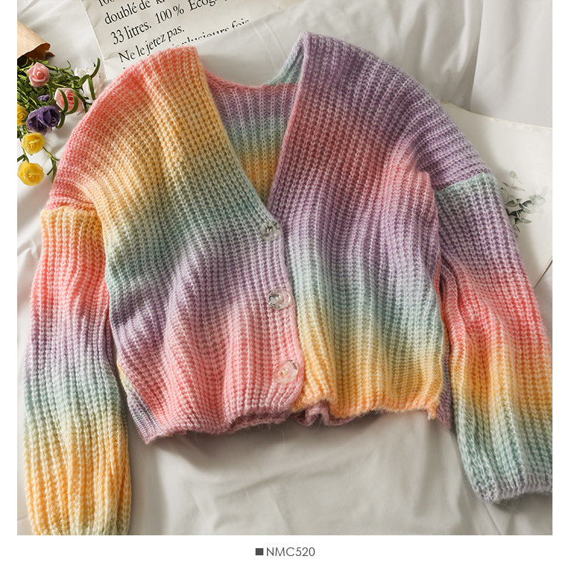 Women V-neck gradient vest chic and style
