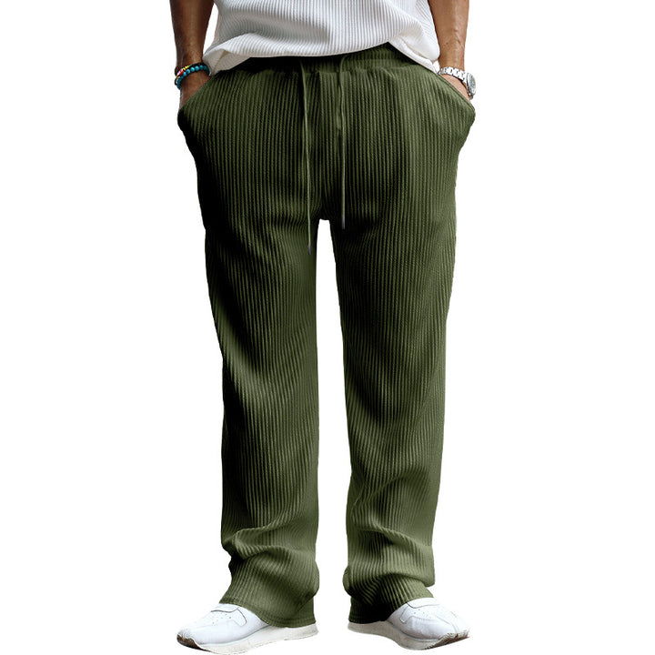 Chic and Stylish Men's Leisure Pants with Textured Design