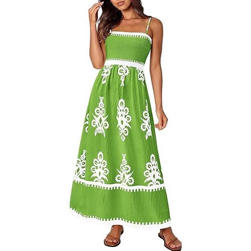 Maxi dress for women with elaborate handmade embroidery Lune London
