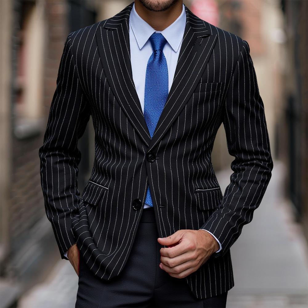 Elegant blazer for men, checkered, with a slim fit and premium quality finish Lune London
