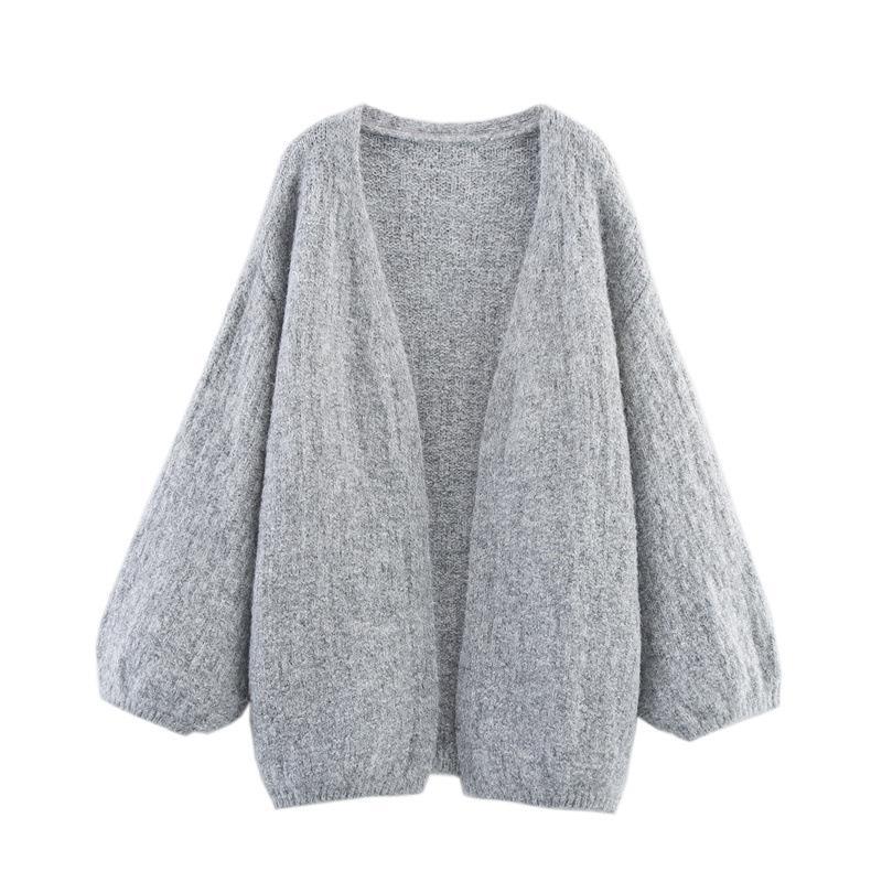 Knitted jacket for women with a loose fit and modern raglan sleeves Lune London
