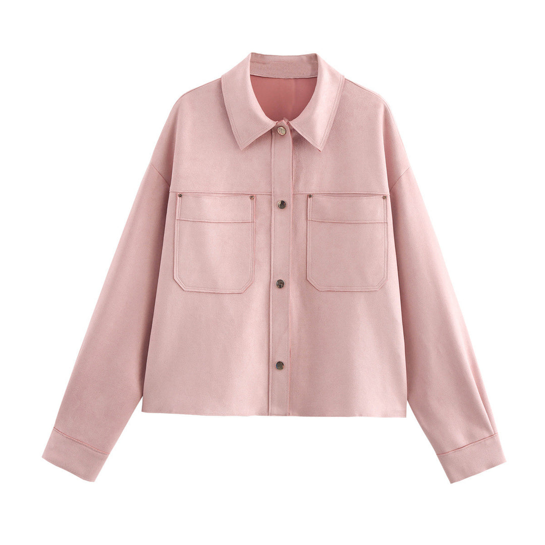 Casual women's jacket with double chest pockets and elegant collar Lune London